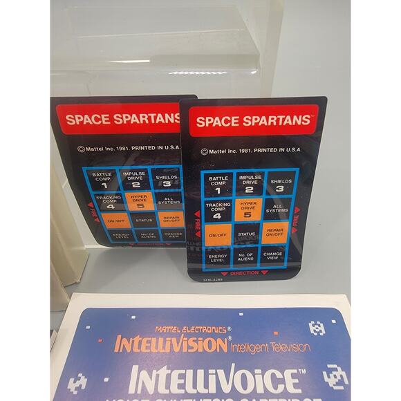 1982 MatteI Intellivoice Space Spartans Voice Synthesis Game Intellivision, CIB - Picture 5 of 8